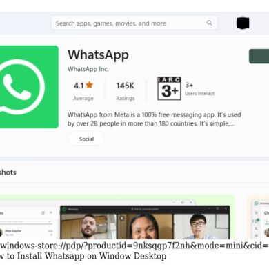 How To Install Latest Whatsapp From MicroSoft Store?