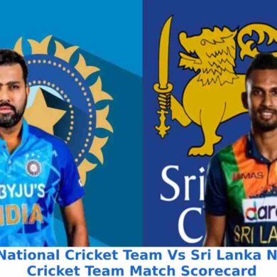 India National Cricket Team Vs Sri Lanka National Cricket Team Match Scorecard