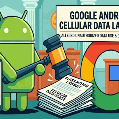 Google Android Cellular Data Lawsuit