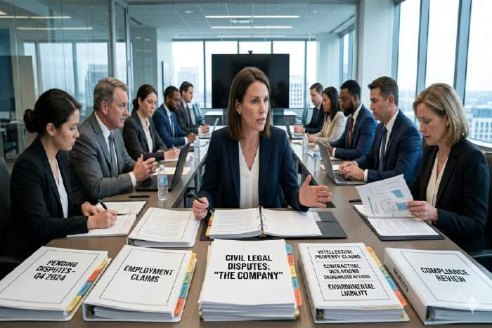 civil legal disputes involving the company