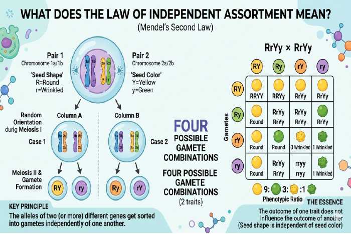 What does the Law of Independent Assortment mean?