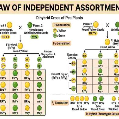 Law of Independent Assortment Class 10